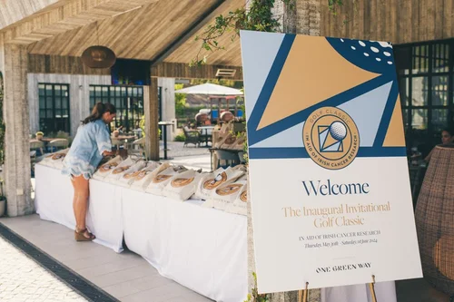 Golf Classic in aid of Cancer Research — identity, event graphics and merchandise at Quinta do Lago, Portugal