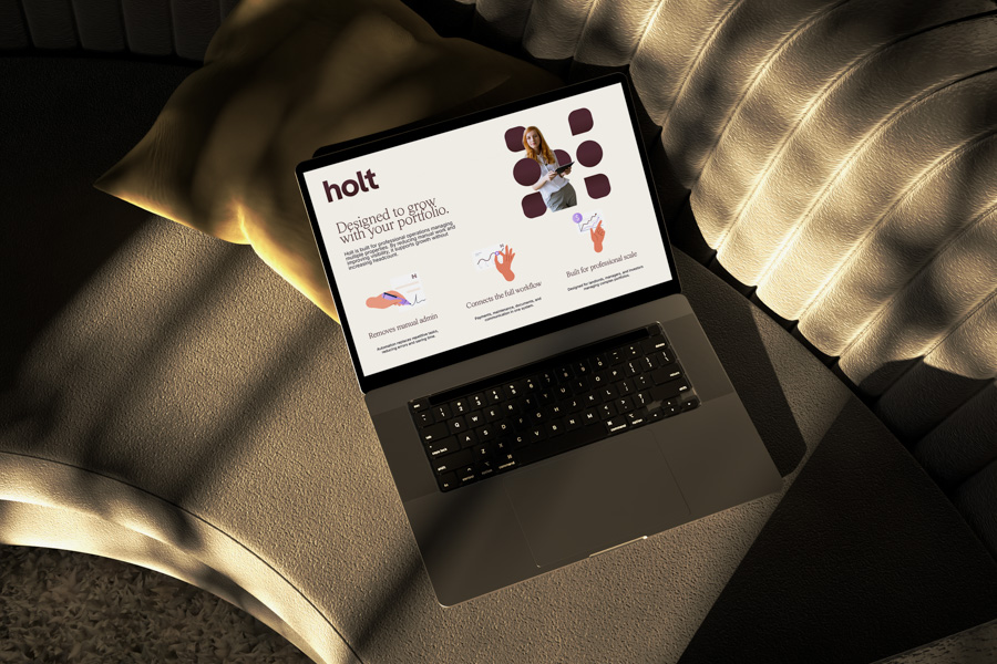 Holt — name generation, branding, logo and UI for a property management platform
