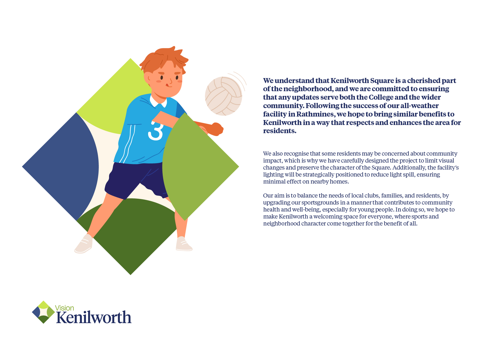 Vision Kenilworth — campaign website and printed information pack for St. Mary's College