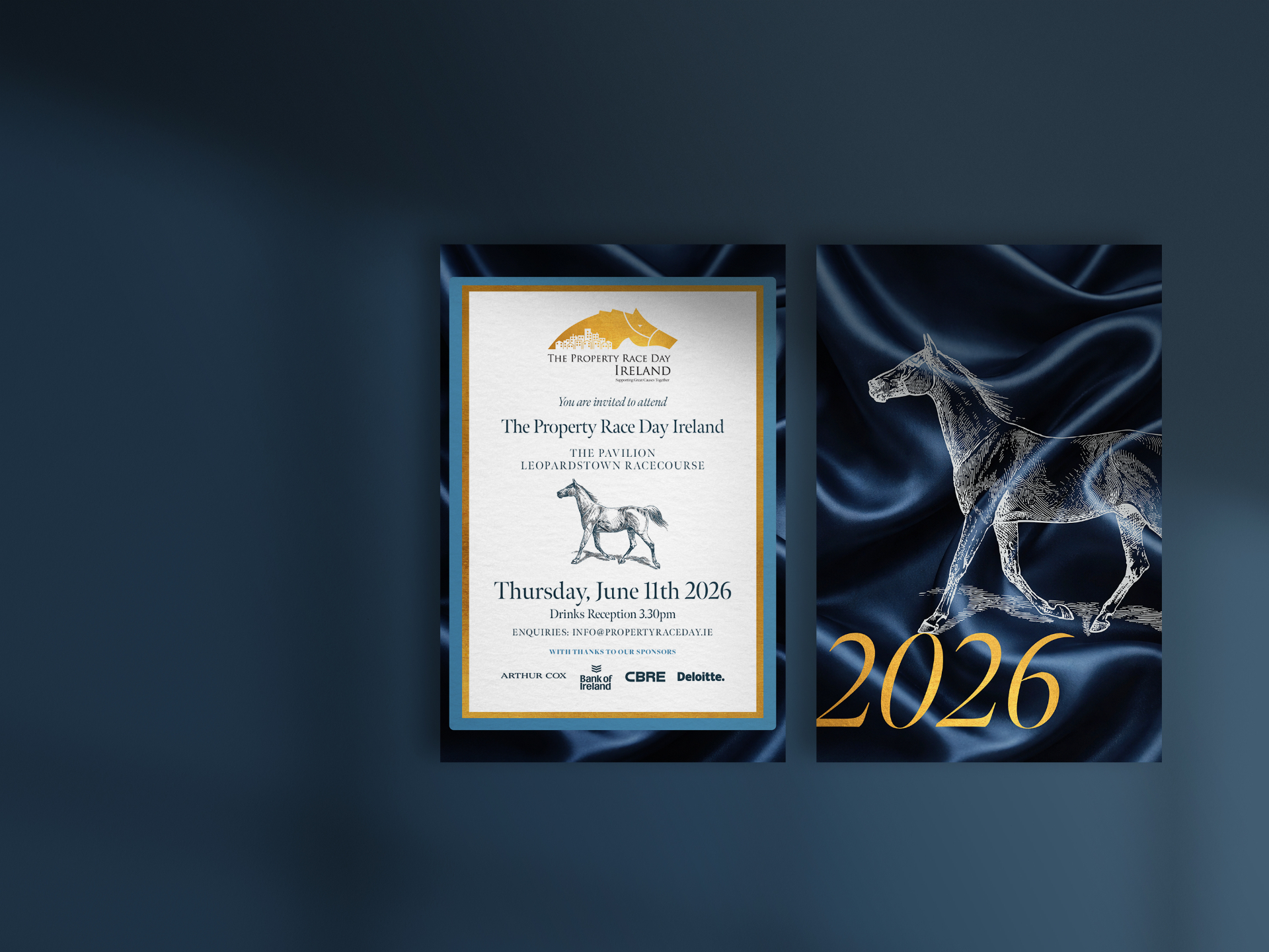 The Property Race Day Ireland — a decade of branding, graphics, brochures and the propertyraceday.ie website