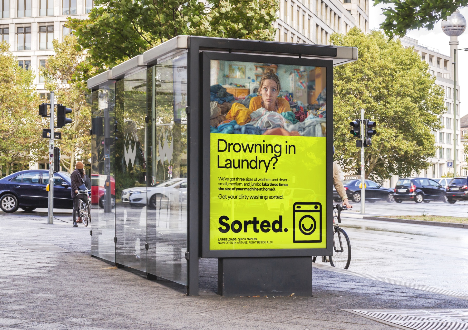 Sorted laundry — branding, campaign, signage and digital